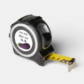 Mètre Ruban FUNNY EGGPLANT une taille ne convient pas à tous (Angle)