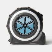 Mètre Ruban Geek Sci Fi Futuriste Espace cosmique Monogramme b (Recto)