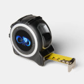 Mètre Ruban Glowing infinity with blue rose (Angle)