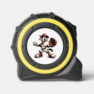 Mètre Ruban Goofy Cat Baseball Pitcher Monte