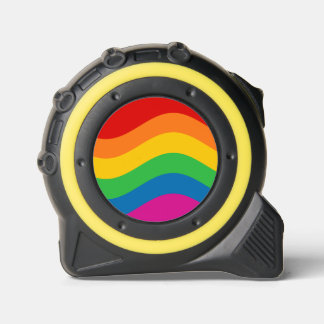 Mètre Ruban Grèves arc-en-ciel ondulées