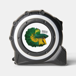 Mètre Ruban Illustration de la caricature de poisson de combat