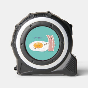 Mètre Ruban Illustration de l'oeuf de Cute kawaii et du bacon