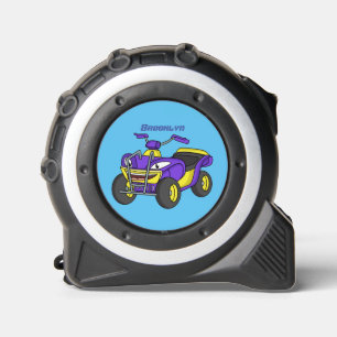 Mètre Ruban Illustration de moto Purple Quad