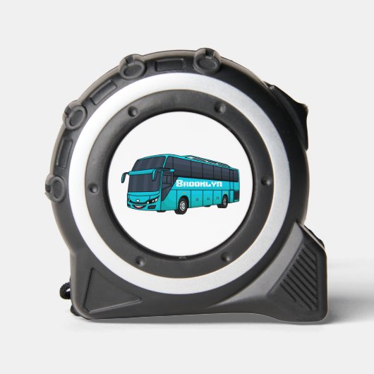 Mètre Ruban Illustration d'un autobus à passagers moderne (Recto)