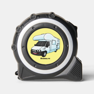 Mètre Ruban Illustration d'un campervan heureux