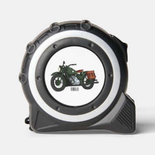 Mètre Ruban Illustration d'une moto de croiseur militaire