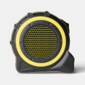 Mètre Ruban Jaune vif avec style de point noir (Recto)