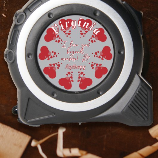 Mètre Ruban Je t'aime au-delà de toute mesure décoration de co