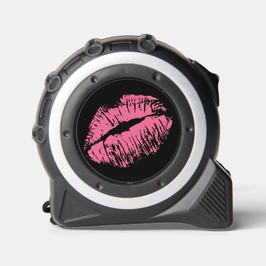 Mètre Ruban Kiss rose (Recto)