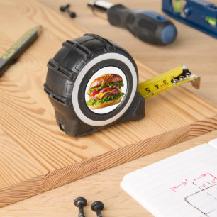 Mètre Ruban Le cheeseburger appétissant de SlipperyJoe crousti