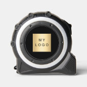 Mètre Ruban Logo d'entreprise noir (Recto)