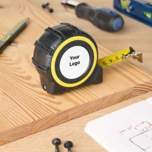 Mètre Ruban Logo personnalisé simple et élégant ici société