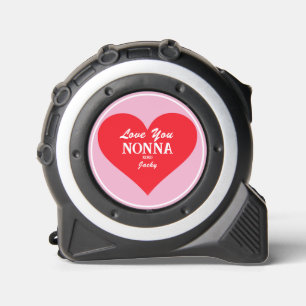 Mètre Ruban Love You NONNA Cadeau Nom Script Modern Handy