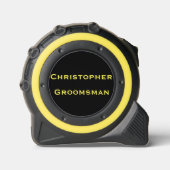 Mètre Ruban Mariage Favor Groomsman Nom Outil cadeau (Recto)