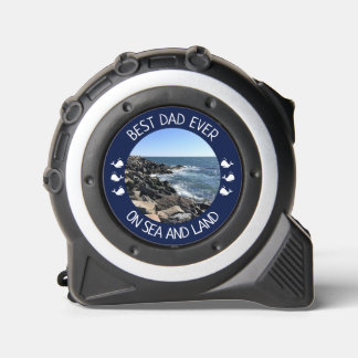Mètre Ruban Meilleur Papa Ocean Bleu Photo