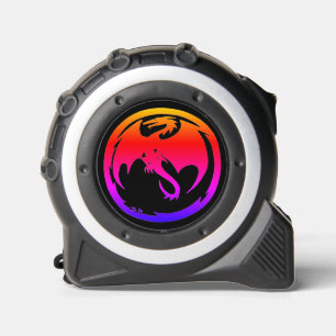 Mètre Ruban Mesure de ruban noir Neon Dragon