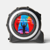 Mètre Ruban Mesure deux fois Coupe une fois Cadeau Personnalis (Recto)