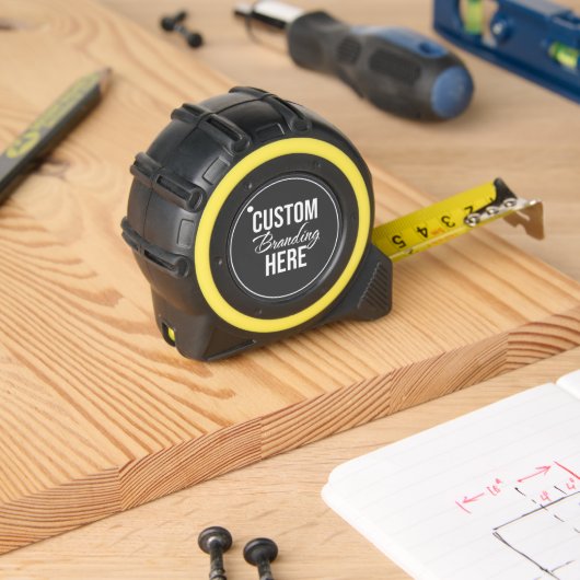 Mètre Ruban Mesure Sur Bande Avec Logo Professionnel (Boiseries)