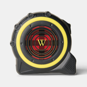 Mètre Ruban Monogramme Buffalo plaqué noir rouge jaune