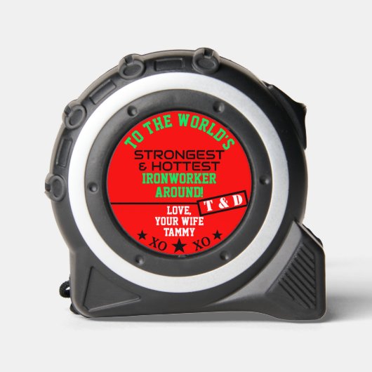 Mètre Ruban Monogramme du travailleur le plus puissant pour le (Recto)