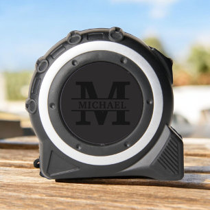 Mètre Ruban Monogramme et nom élégants personnalisés