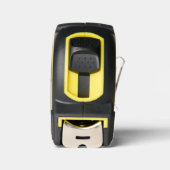 Mètre Ruban Monogramme moderne Nom Bande Jaune (Droite)