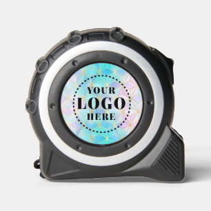 Mètre Ruban Motif géométrique en verre Iridescente avec logo