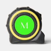 Mètre Ruban néon vert - monogrammed (Recto)
