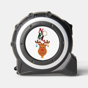 Mètre Ruban Noel Deer Bells Bauble Rudolf Snowflakes Noël