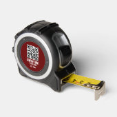 Mètre Ruban Nom de l'entreprise, code QR (Angle)