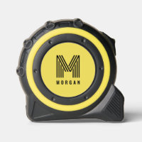 Nom du monogramme moderne Bold | jaune