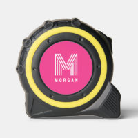 Nom du monogramme moderne Bold | Rose