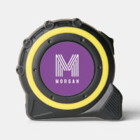 Nom du monogramme moderne Bold | Violet