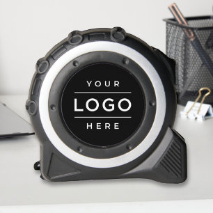 Mètre Ruban Outil de marque noir avec logo d'entreprise person