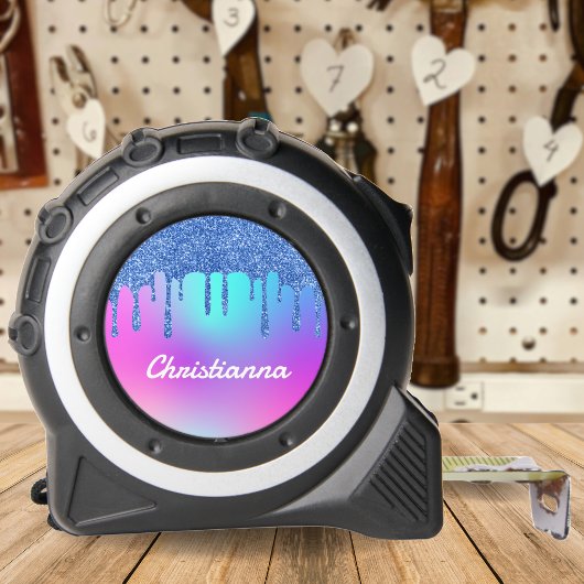 Mètre Ruban Parties scintillant Bleue Fluorescent Neon Rose &