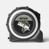 Mètre Ruban Pêche robuste Grosse Bouche Nom du pêcheur (Recto)