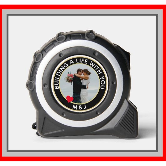 Mètre Ruban Photo personnalisée du Mariage ou de l'anniversair