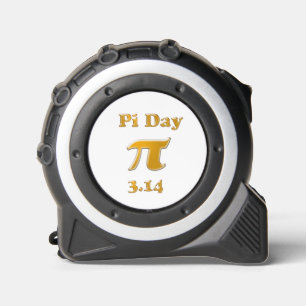 Mètre Ruban Pi Day Gold en blanc