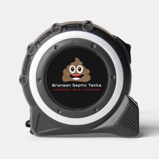 Mètre Ruban Poop Emoji, Septic Company, Septic Engineer (Recto)