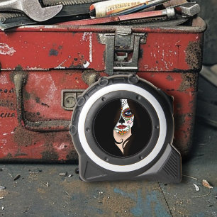 Mètre Ruban Rosa Sugar Skull Portrait