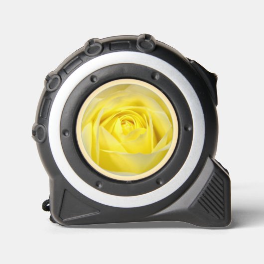 Mètre Ruban Rose jaune en gros plan (Recto)