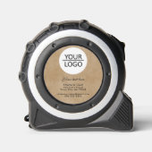 Mètre Ruban Rustique Ajouter un logo avec le texte personnalis (Recto)