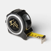 Mètre Ruban Service de construction moderne Gold & Black Build (Angle)