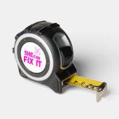 Mètre Ruban She Can Fix It | Female Empowerment Tape Measure (Angle)