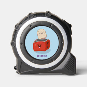 Mètre Ruban Toast de Cute kawaii et dessin animé de grille-pai