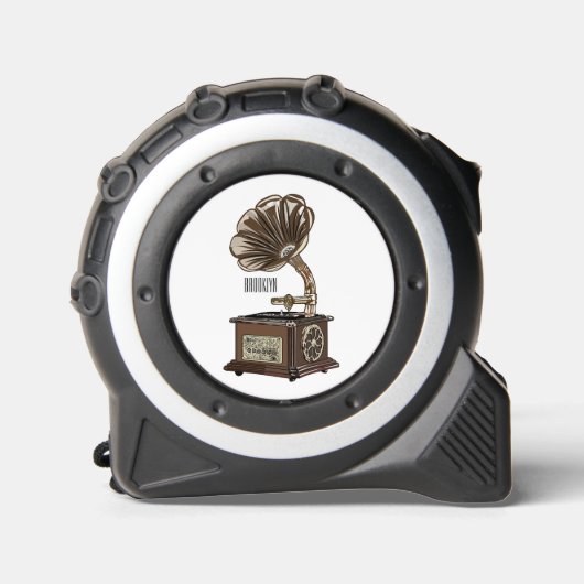 Mètre Ruban Tourne-disque dessin animé (Recto)