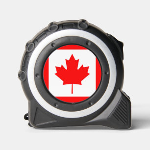 Mètre Ruban Une feuille d'érable canadienne