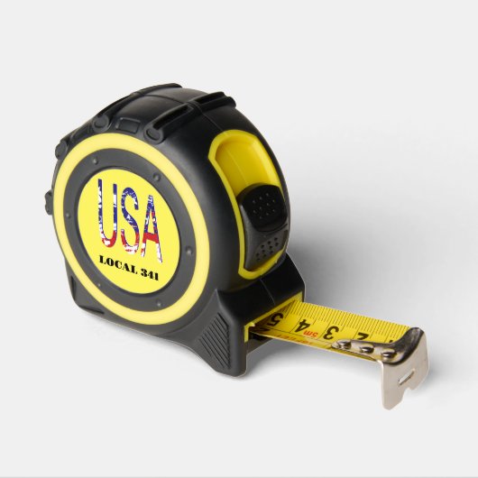 MÈTRE RUBAN UNION LOCAL CUSTOMISÉ USA AMÉRICAIN (Angle)