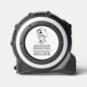 Mètre Ruban Welder Portrait Sketch, Metal Worker, Welder